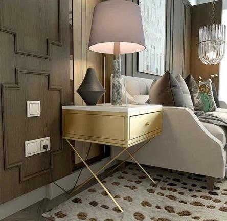 Modern Elegant Bedside Table Night Stand