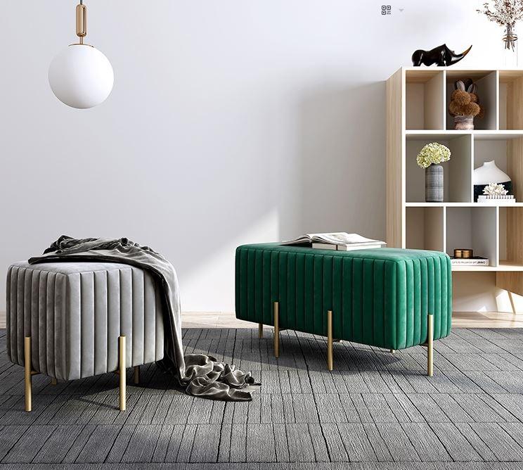 Nordic Sofa Shoes Stool _ Ottoman Square