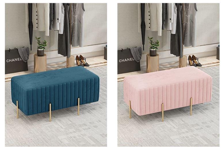 Nordic Sofa Shoes Stool _ Ottoman Square