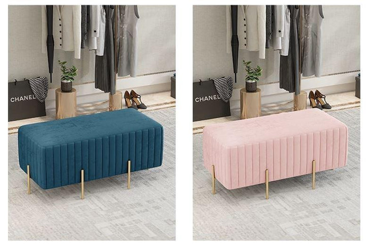 Nordic Sofa Shoes Stool _ Ottoman Square