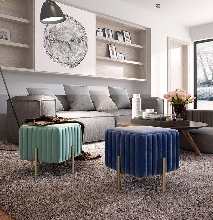 Nordic Sofa Shoes Stool _ Ottoman Square