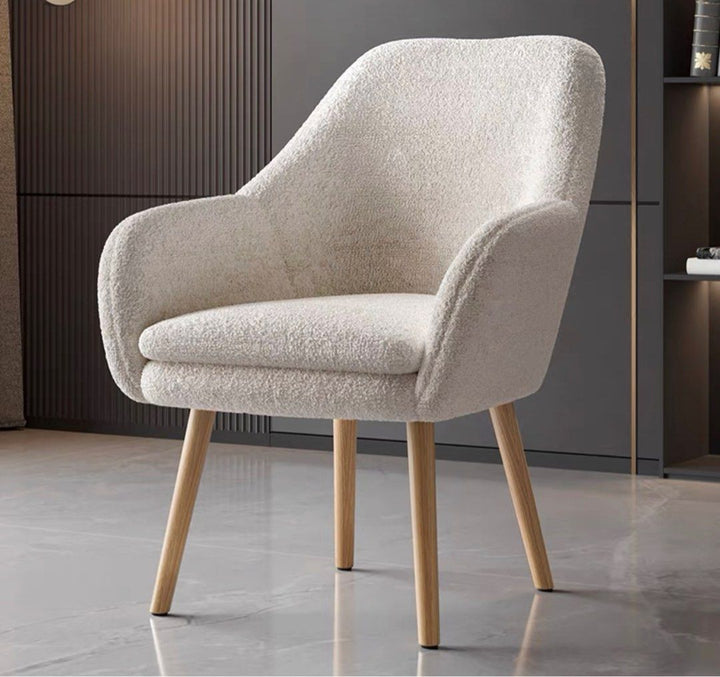 Modern Boucle Dining Chair