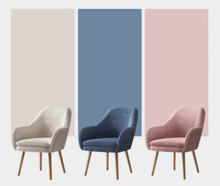 Modern Boucle Dining Chair