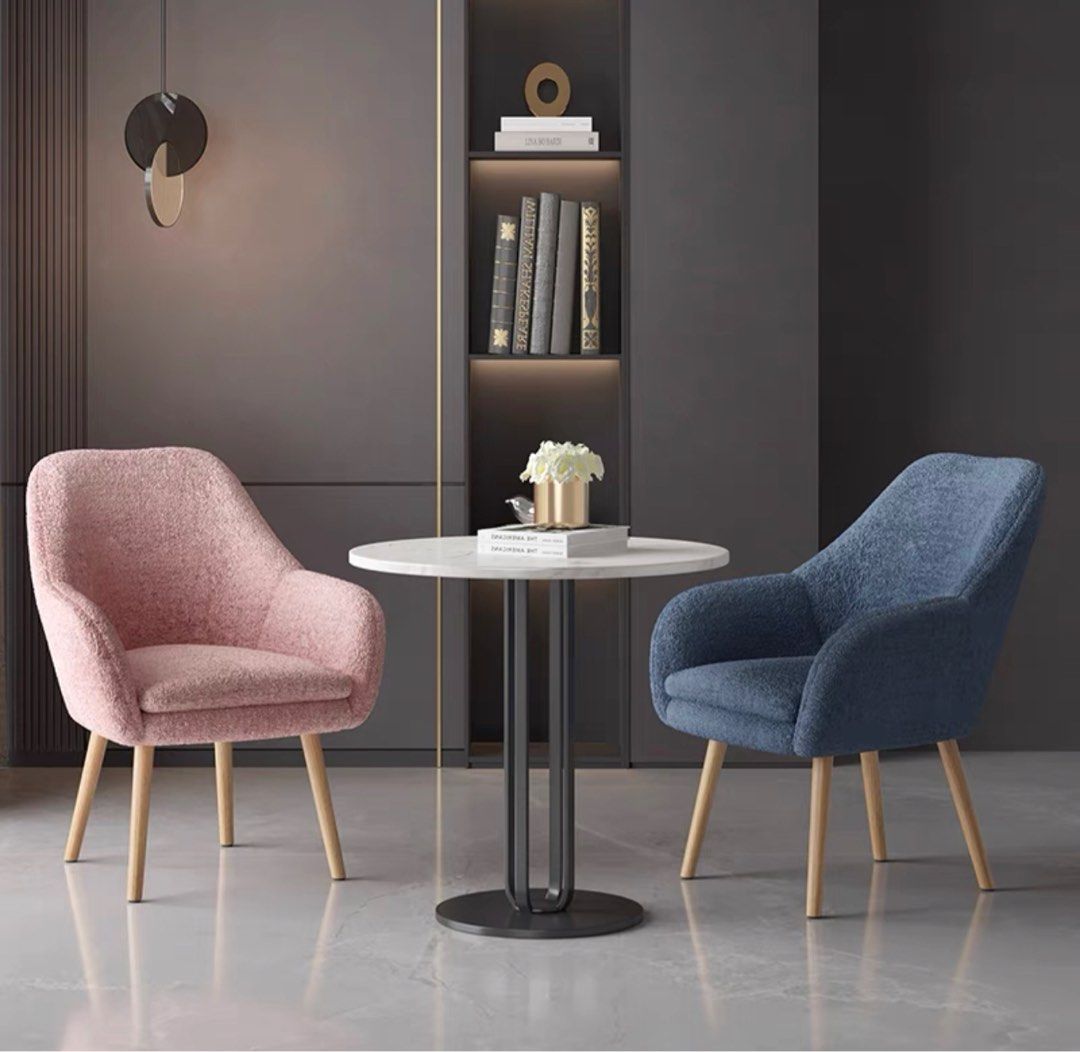 Modern Boucle Dining Chair