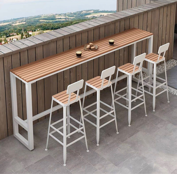 Modern Outdoor Bar Table & Chairs