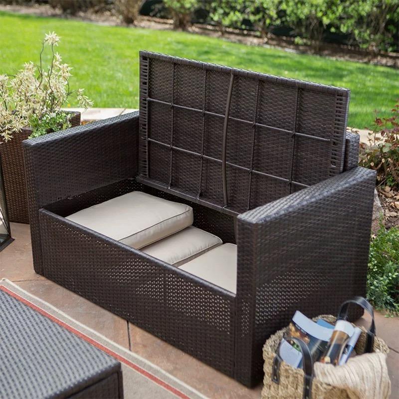 Outdoor Polyethylene Wicker Seating Set