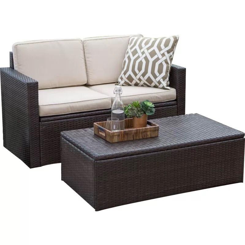 Outdoor Polyethylene Wicker Seating Set