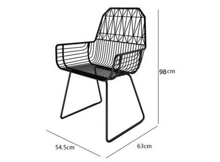 Modern Wireframe Outdoor Armchair