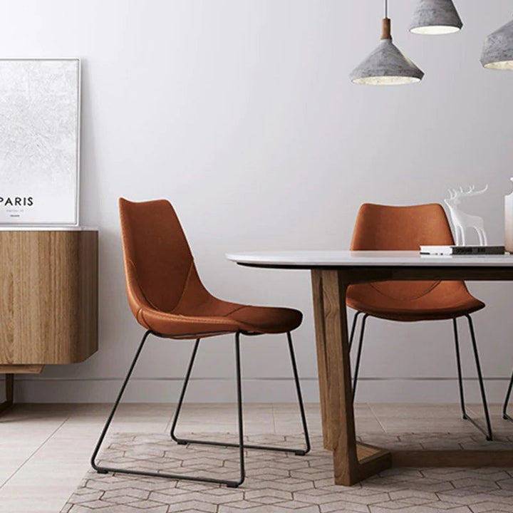 Faux Leather Dining Chair