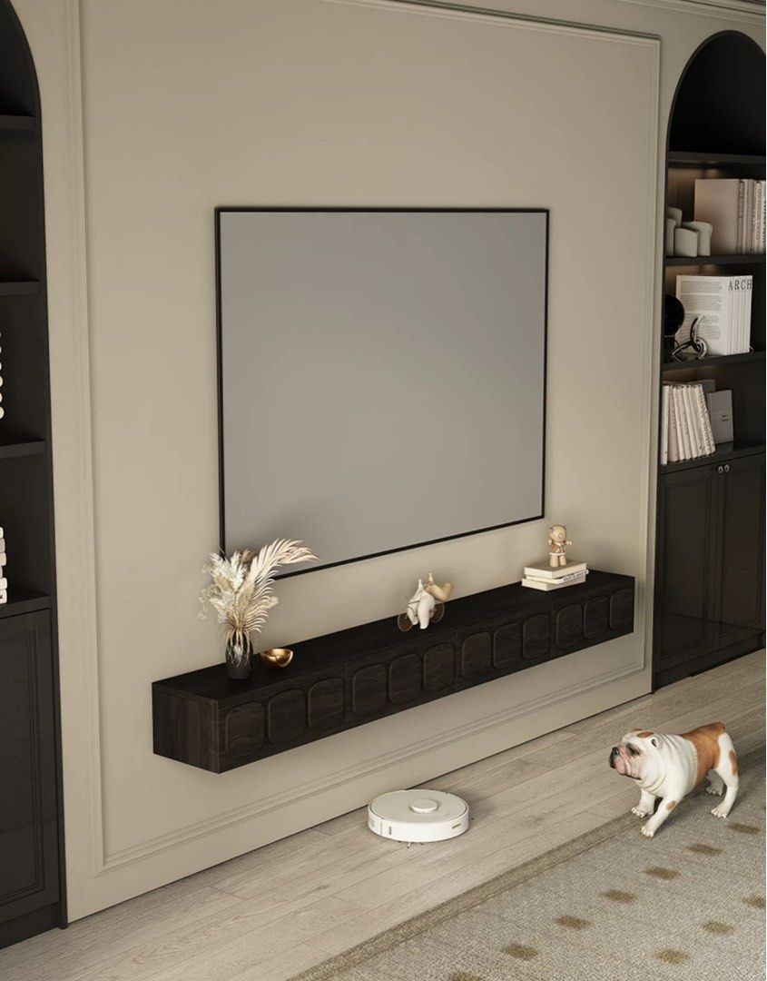Rustic Floating TV Console