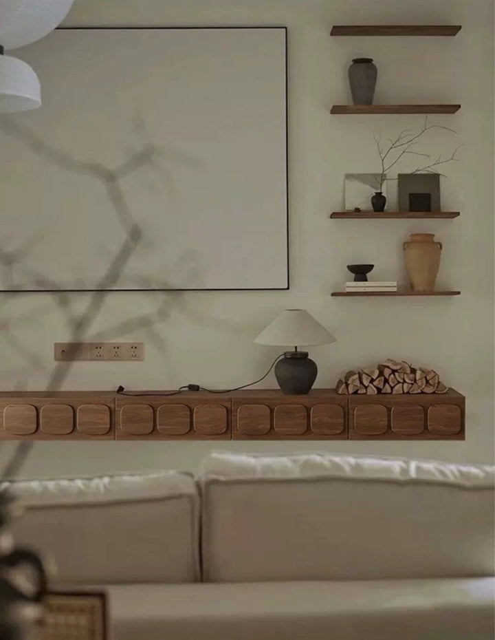 Rustic Floating TV Console