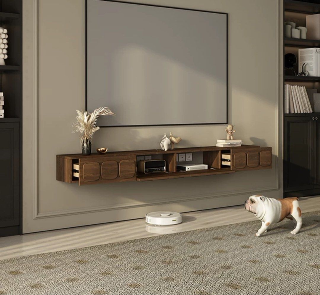 Rustic Floating TV Console