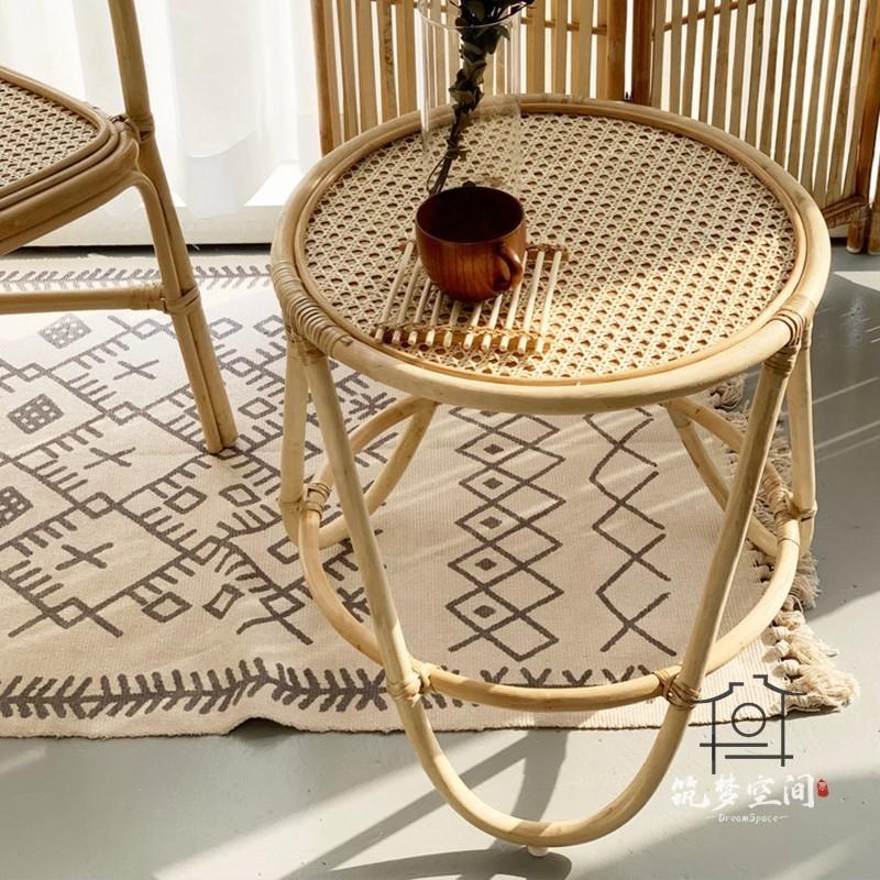 Rattan Chair and Cofee Table
