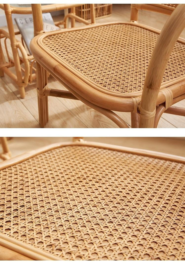 Rattan Chair and Cofee Table