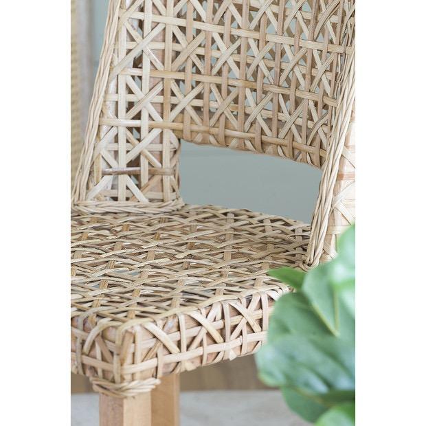Rashad Rattan Wide Side Chair