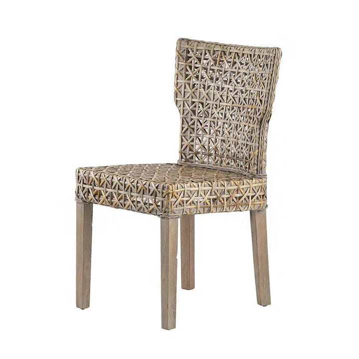Rashad Rattan Wide Side Chair