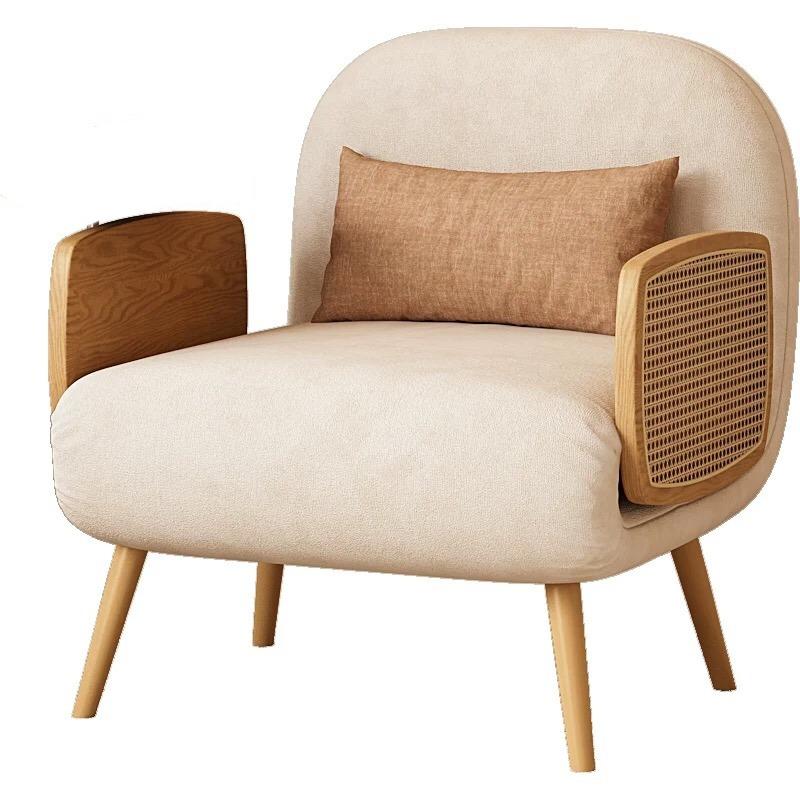 Rattan Upholstered Sleeper Sofa Bed