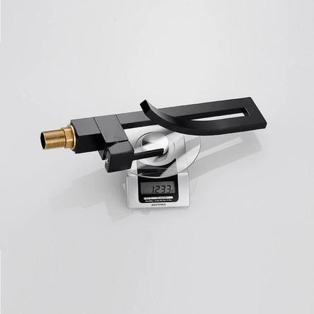 Modern Gold/Silver/Black Curved Waterfall Faucet