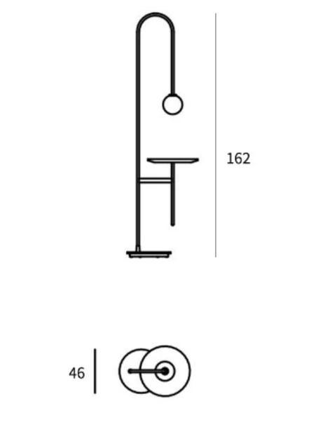 Minimalist LED Lamp Side Table