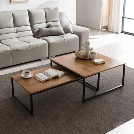 Solid Wood Nesting Coffee Tables Center Piece