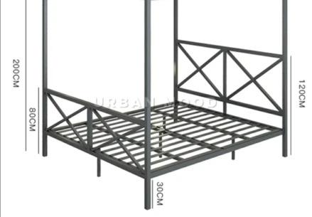 REMI Modern Industrial Canopy Bedframe
