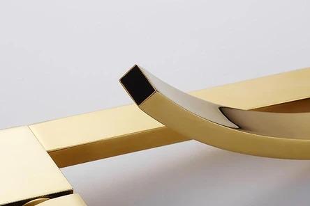 Modern Gold/Silver/Black Curved Waterfall Faucet