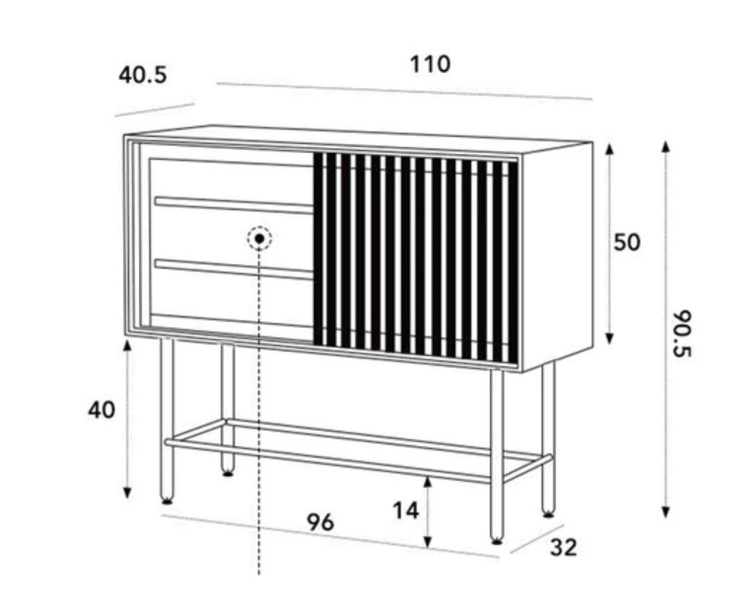 Wood Storage Sideboard