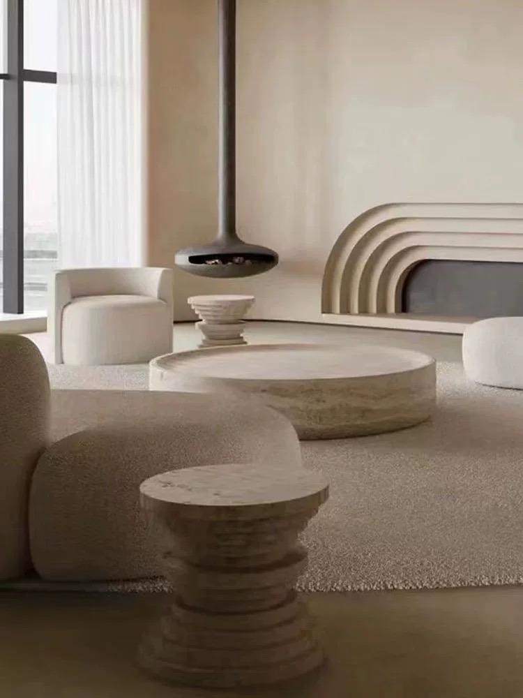 Round Stone Coffee Table