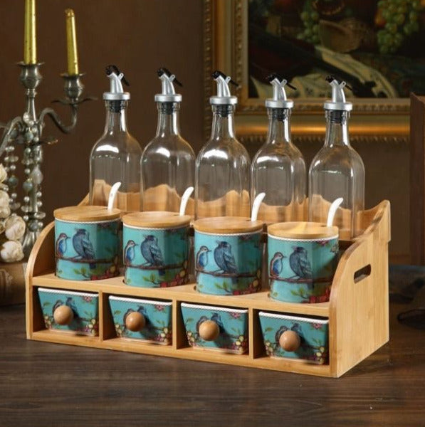 Royal Floral Kitchen Canister Set