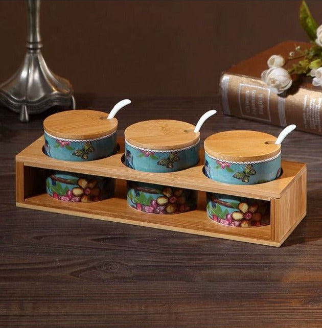 Royal Floral Kitchen Canister Set