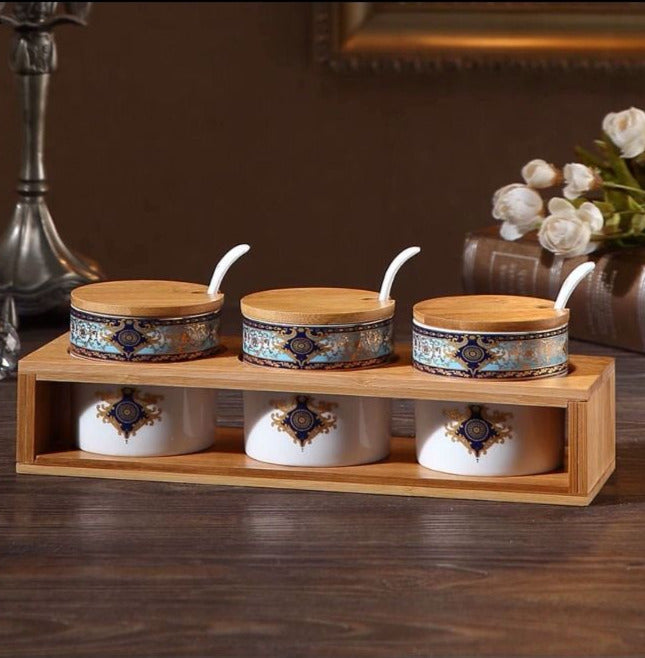 Royal Floral Kitchen Canister Set