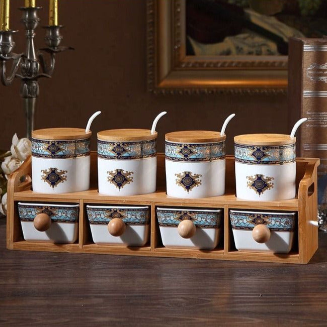 Royal Floral Kitchen Canister Set