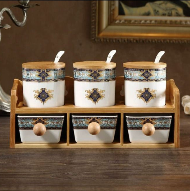 Royal Floral Kitchen Canister Set