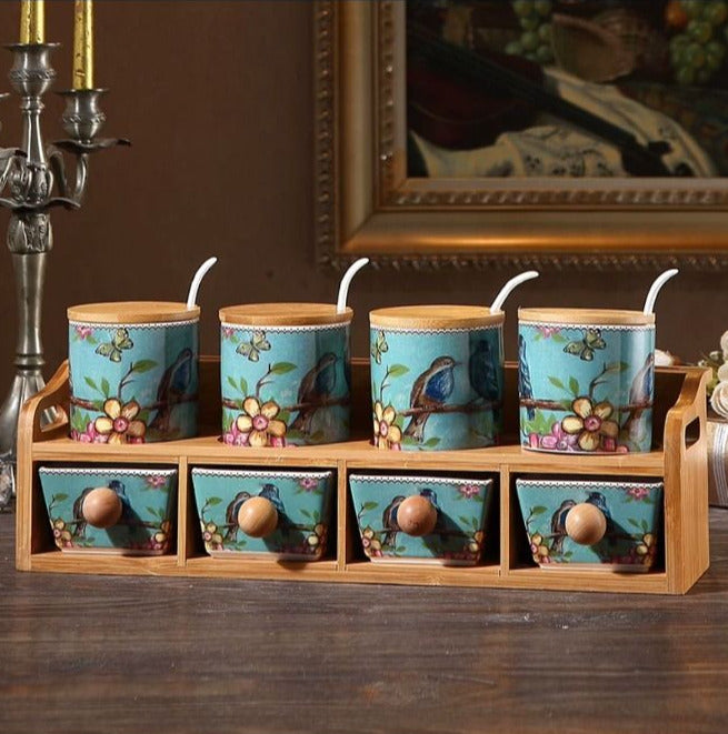 Royal Floral Kitchen Canister Set