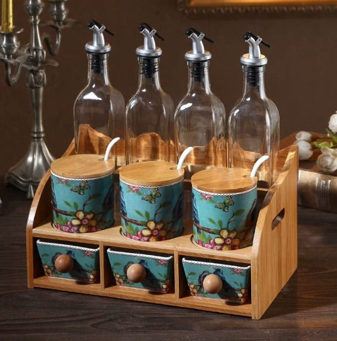 Royal Floral Kitchen Canister Set