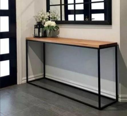 Ultra Slim Solid Wood Hallway Console