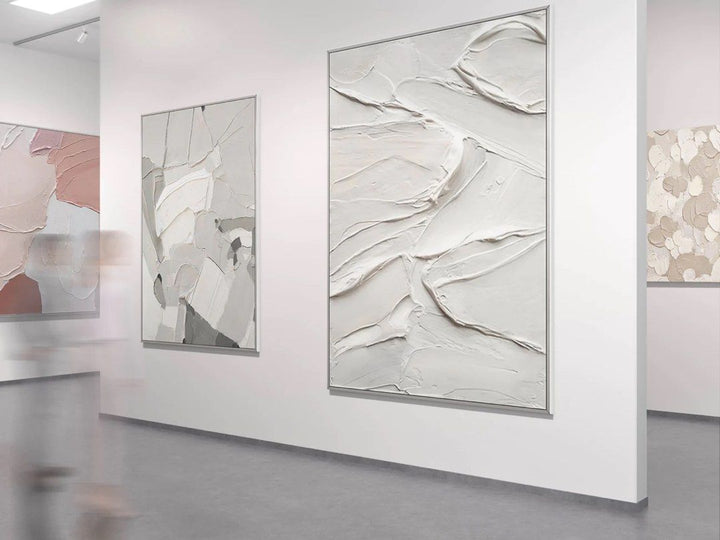 Grey Hand Painted Wall Art