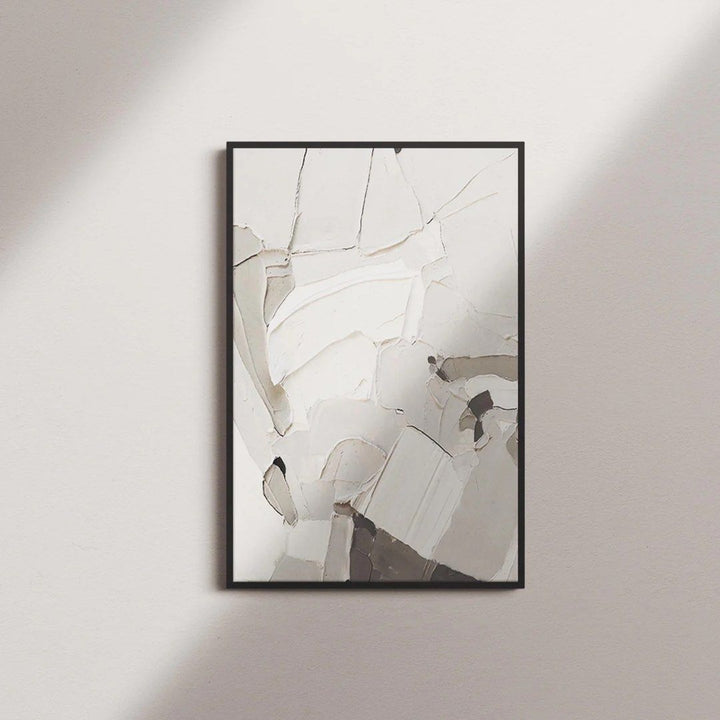 Grey Hand Painted Wall Art