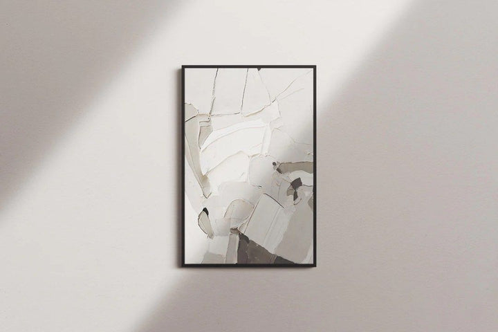 Grey Hand Painted Wall Art