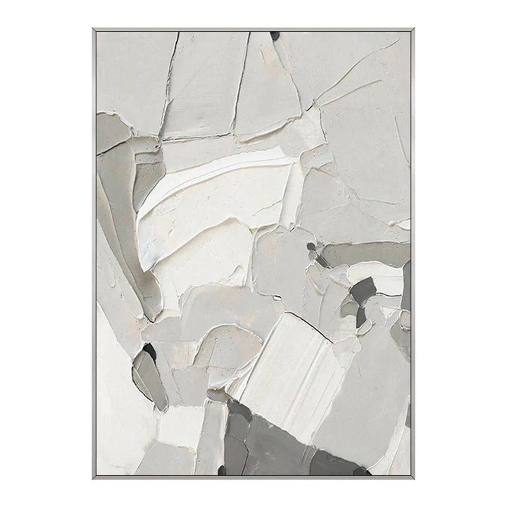 Grey Hand Painted Wall Art