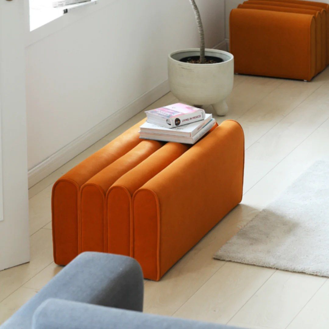 Creative Upholstered Bench & Ottoman