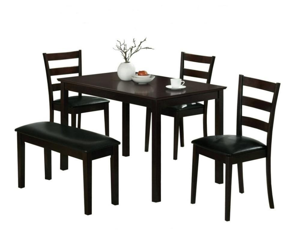 Dining Table Set (1 Table + 3 Chairs + 1 Bench)