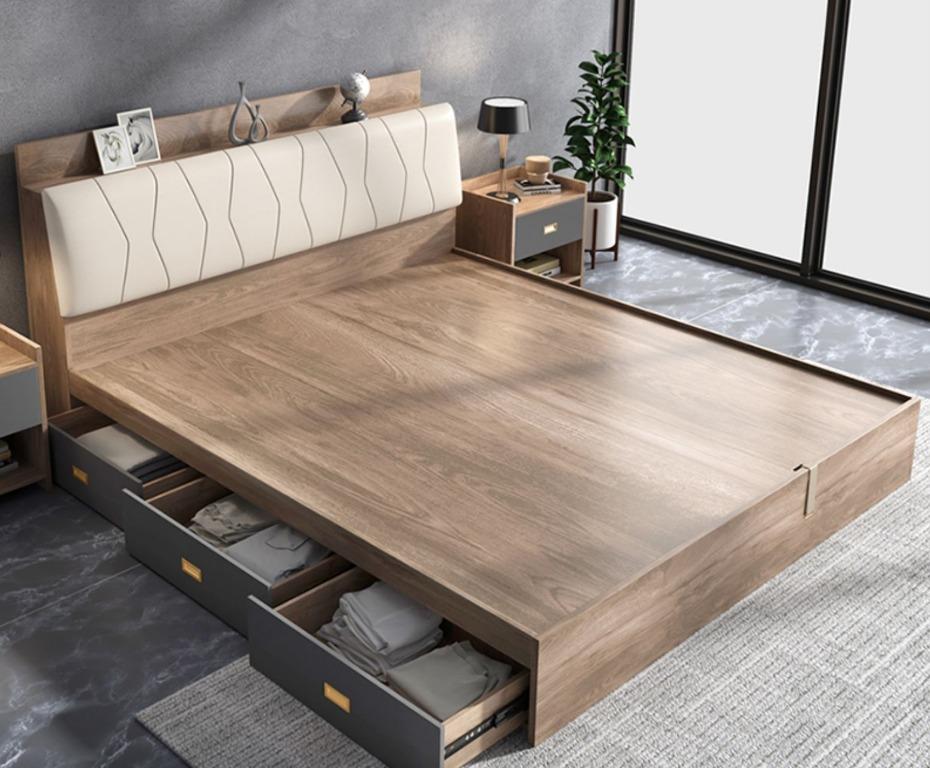 Wooden Storage Bedframe