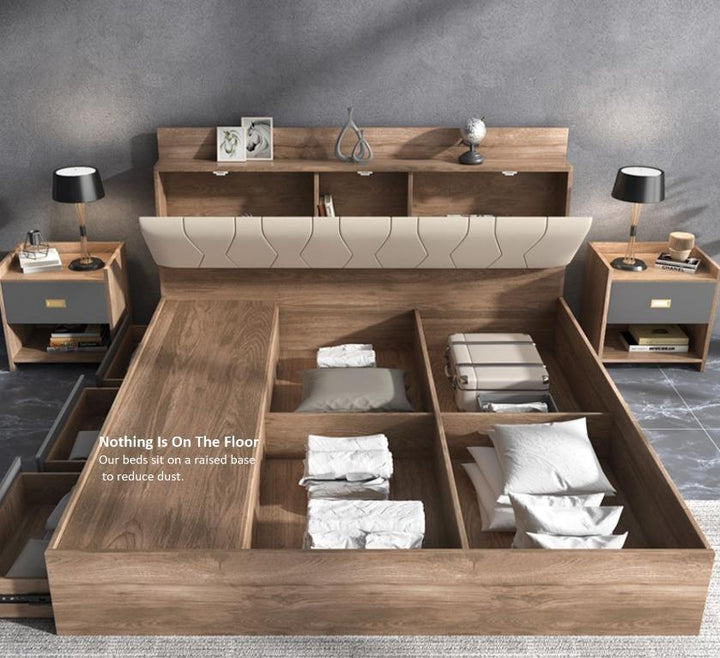 Wooden Storage Bedframe
