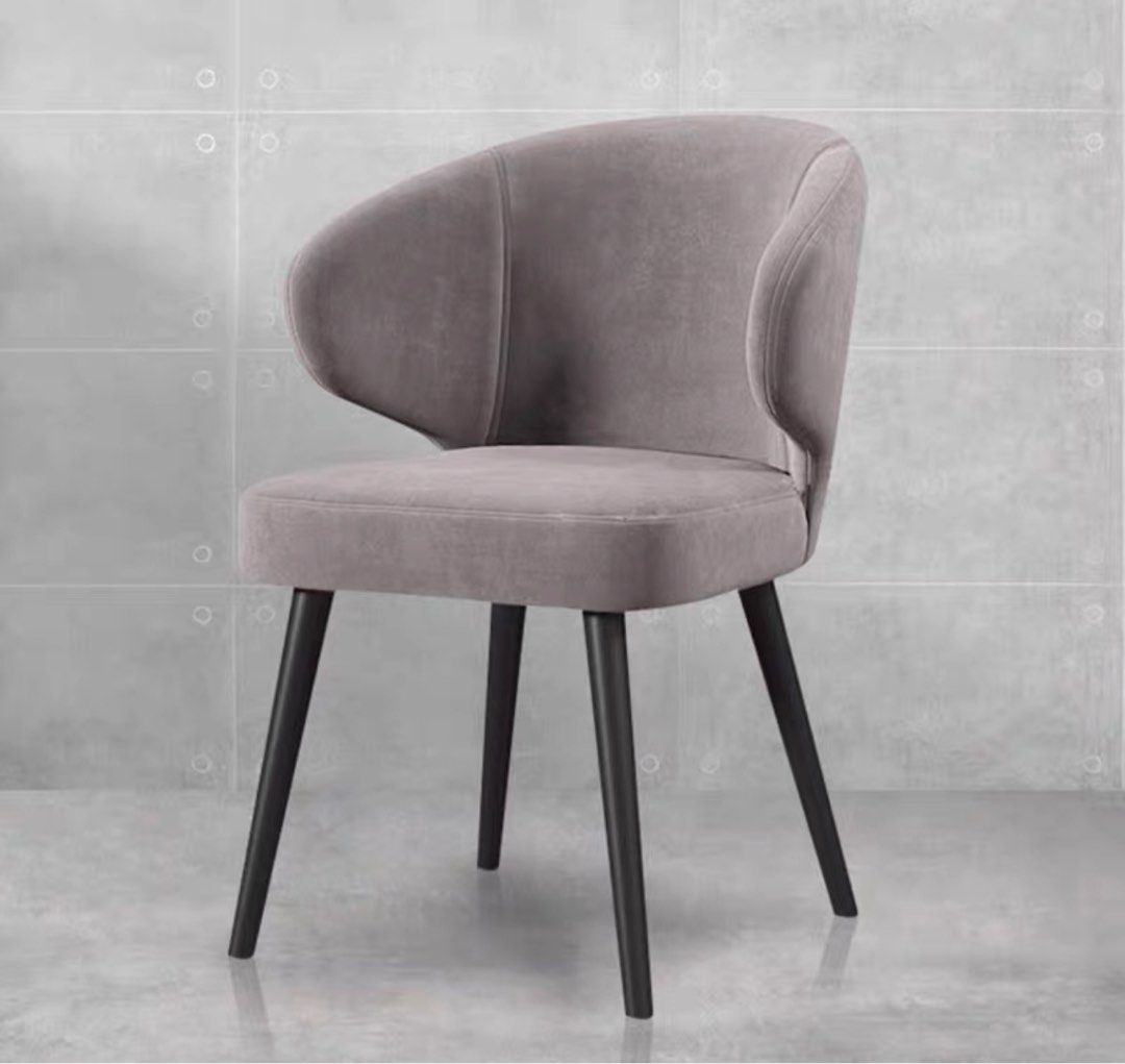 Modern Velvet Dining Chai