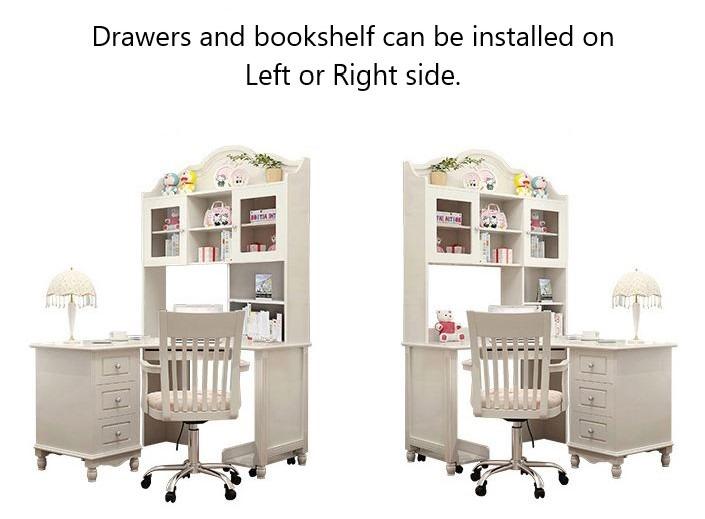 SHEEN Corner Desk Study Table and Bookcase