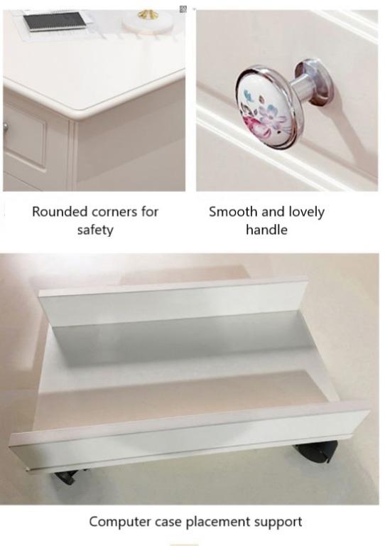 SHEEN Corner Desk Study Table and Bookcase