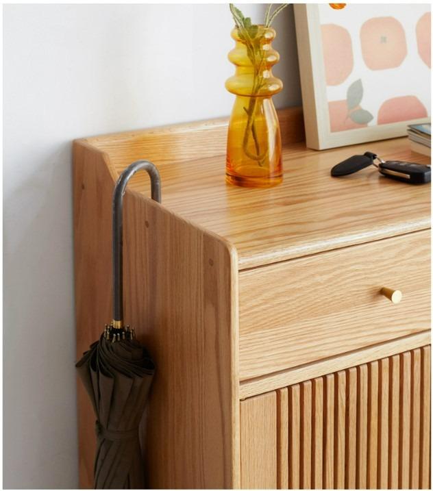 2 Door Shoe Cabinet with Drawers