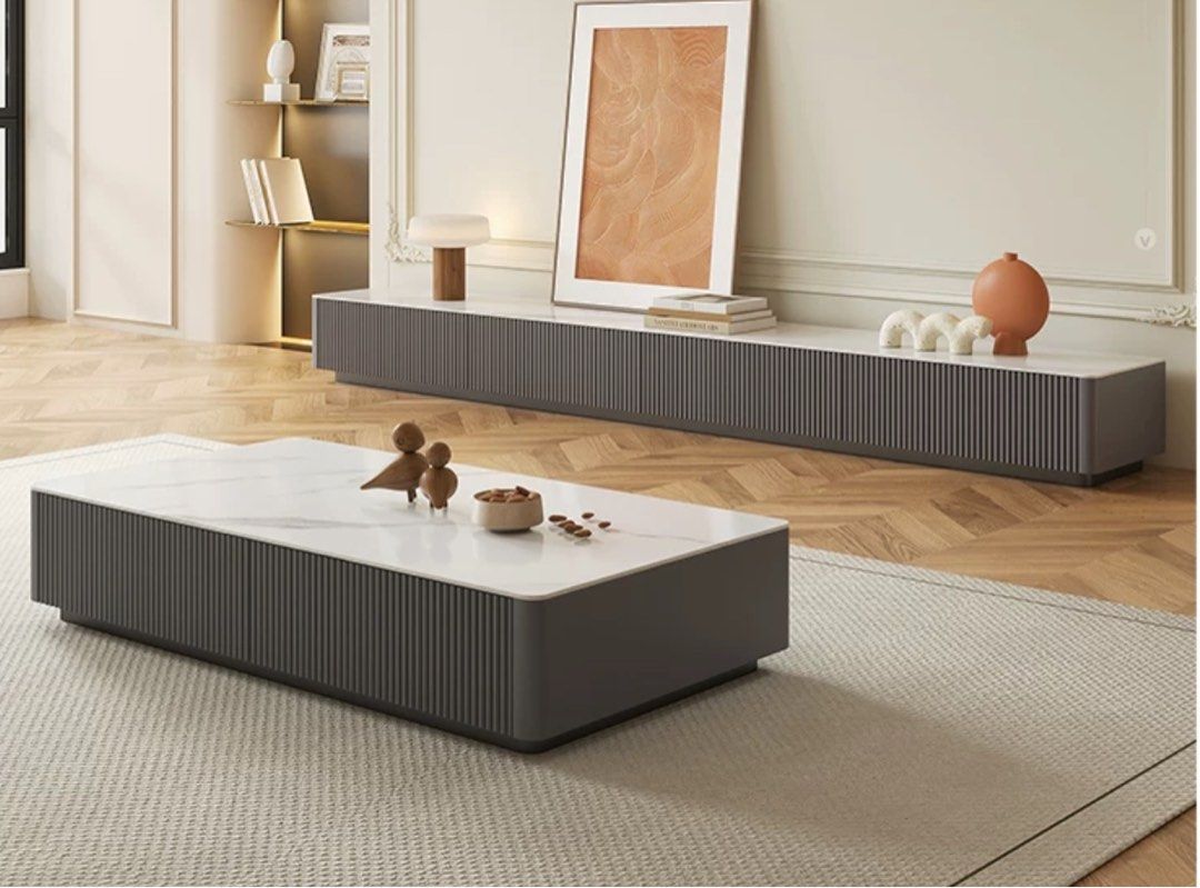 Modern TV Console & Coffee Table