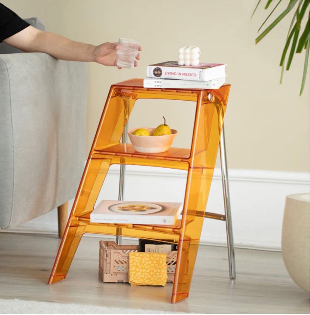 Acrylic Ladder Side Table